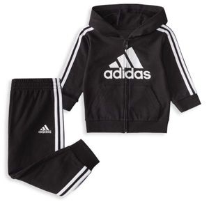 Adidas Baby Boy's 2-Piece Logo Hoodie & Joggers Set Size 18 Months NWT